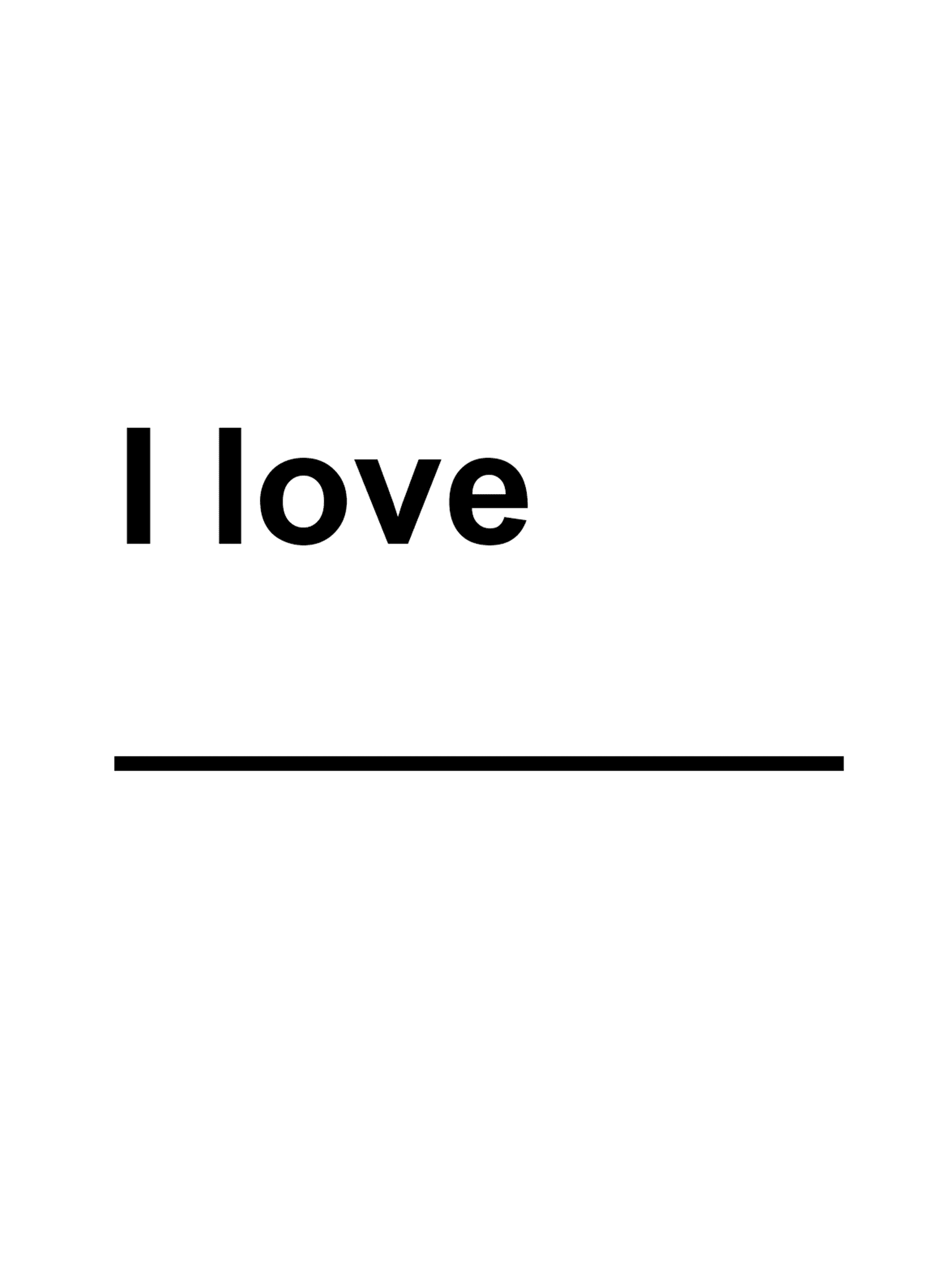 I Love